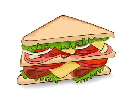 Vector classic sandwich Stock Illustration