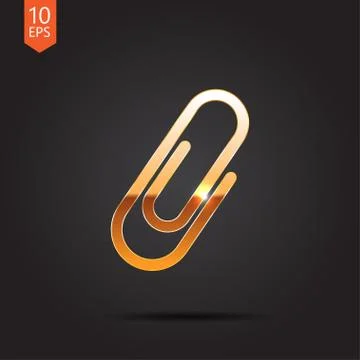 Vector clip icon. Eps10 Stock Illustration