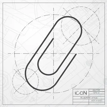 Vector clip icon Stock Illustration