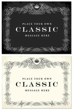 Vector clipart aged border for grunge designs Stock Illustration