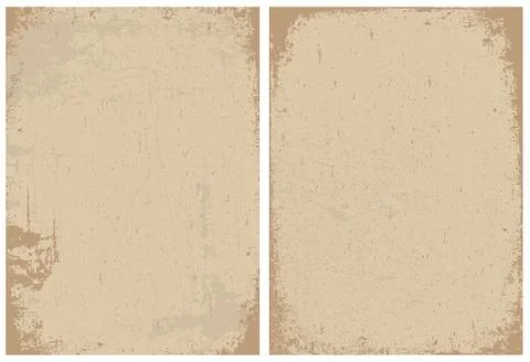 Vector clipart distressed paper texture set Illustrazione stock