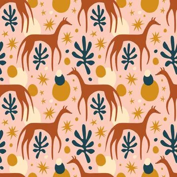 Vector clipart dog seamless pattern. Dogs breed. イラスト素材