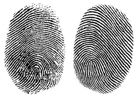 Vector clipart thumb prints Stock Illustration