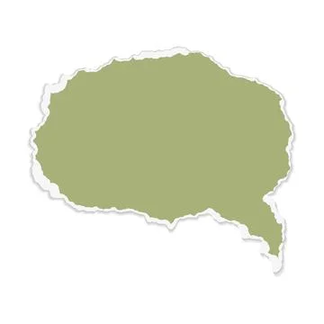 Vector clippings in the form of a dialog. Torn pieces of paper on a white Stock-Illustration