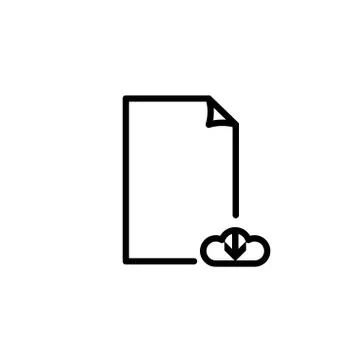 Vector cload Upload File document Icon 스톡 일러스트