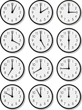 Vector clock faces Set of vector clock faces Copyright: xZoonar.com/Ruslan... Stock Photos