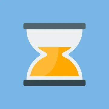 Vector clock icon. Hourglass. The symbol of time. Stock Illustration