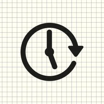 Vector clock icon Stock Illustration