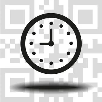Vector clock icon Stock Illustration