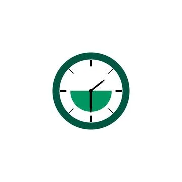 Vector clock icon. Schedule, appointment, important date concept. Modern flat Stock Illustration