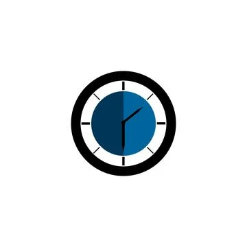 Vector clock icon. Schedule, appointment, important date concept. Modern flat Stock Illustration