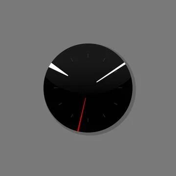 Vector clock icon. Schedule, appointment, important date concept. Modern flat Stock Illustration