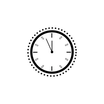 Vector clock icon. Schedule, appointment, important date concept. Modern flat Stock Illustration