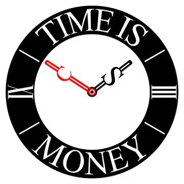 Vector clock Stock Illustration