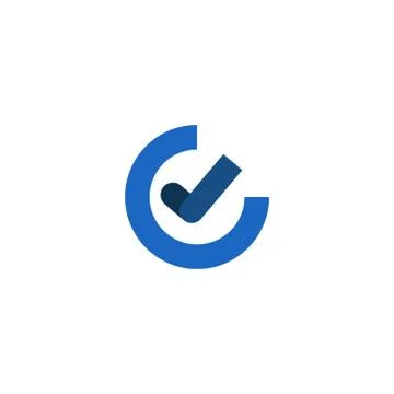 Vector clock, time company logo design, business symbol concept, minimal line Stock Illustration