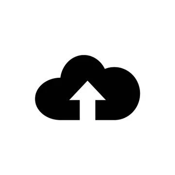 Vector cloud computing download icon, vector illustration 스톡 일러스트
