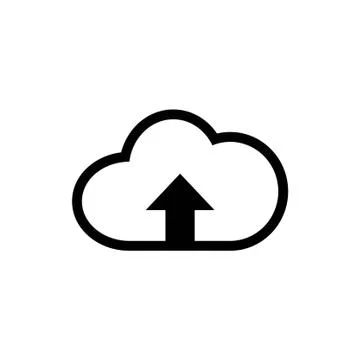 Vector cloud computing download icon, vector illustration 스톡 일러스트