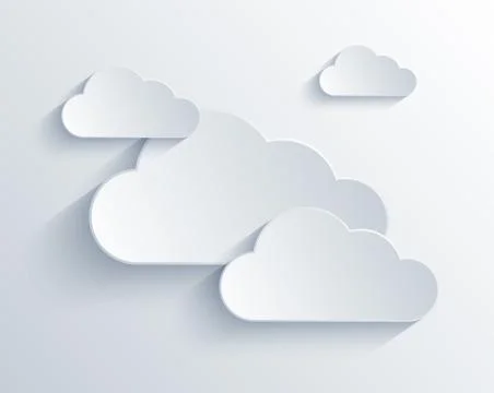 Vector cloud design element Stock Illustration