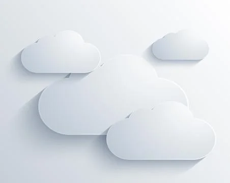 Vector cloud design element Stock Illustration