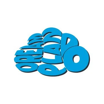 Vector of Cloud with "Dream Plan Do" Text, Creative Typographic Poster. Stock Illustration