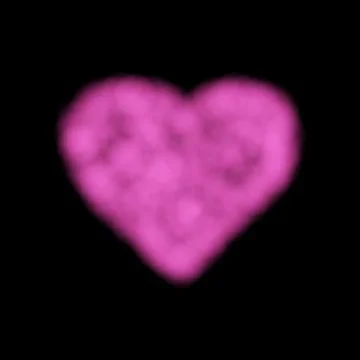 Vector Cloud Heart, Pink Smoke Stock Illustration