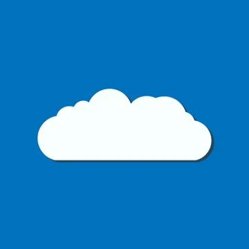 Vector cloud icon. cloud for web site, poster, placard and wallpaper. Creativ Illustrazione stock
