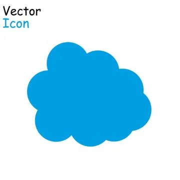 Vector cloud icon. cloud for web site, poster, placard and wallpaper. Creativ Stock Illustration