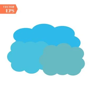 Vector cloud icon. cloud for web site, poster, placard and wallpaper. Creativ Stock Illustration