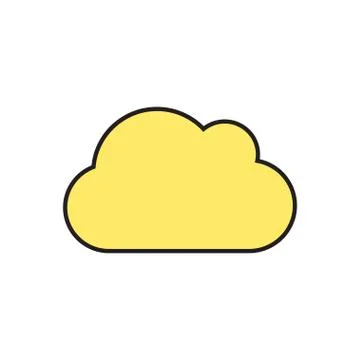 Vector cloud icon. Eps10 Stock Illustration