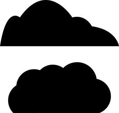 Vector cloud icon on white background. eps 10 man icon. Stock Illustration