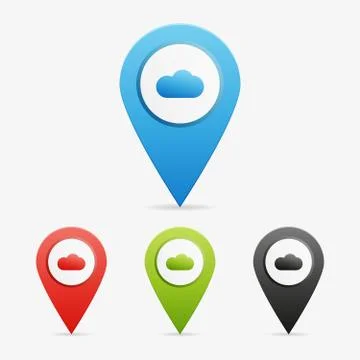 Vector cloud pointers イラスト素材