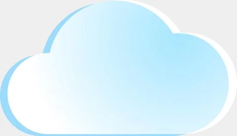 Vector cloud shapes, cloud icons for web and app, for cloud computing and s.. 스톡 일러스트