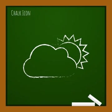 Vector cloudiness icon. Eps10 Stock Illustration