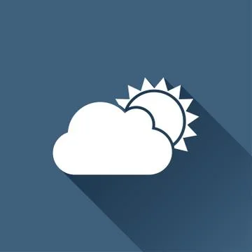 Vector cloudness icon Stock Illustration