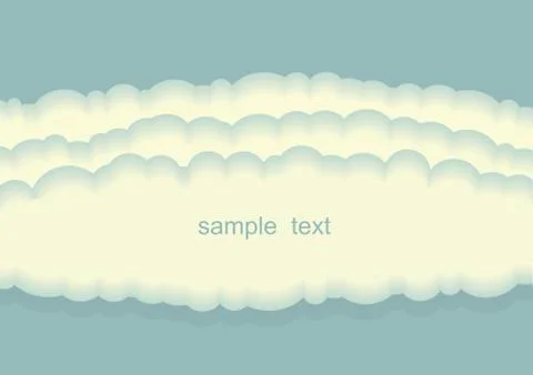 Vector clouds background Illustrazione stock