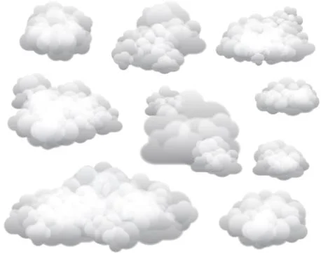 Vector Clouds Illustrazione stock