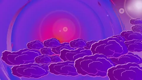 Vector clouds in the rays of white light. EPS 10. Stock Illustration