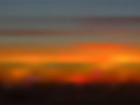 Vector clouds at sunset Stock Illustration