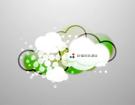 Vector clouds technology design Stock Illustration