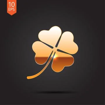 Vector clover icon. Eps10 Stock Illustration