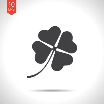 Vector clover icon. Eps10 Stock Illustration