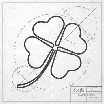 Vector clover icon Stock Illustration