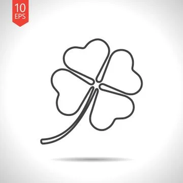 Vector clover icon Stock Illustration