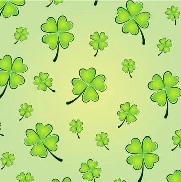 Vector clovers background Stock Illustration