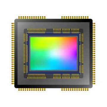 Vector cmos ccd image sensor. Stock Illustration