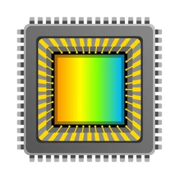 Vector cmos ccd image sensor. Stock Illustration