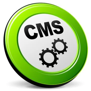 Vector cms 3d icon Stock Illustration