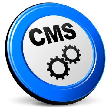 Vector cms 3d icon Stock Illustration