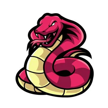 Vector of cobra snake mascot ready to attac Stock Illustration