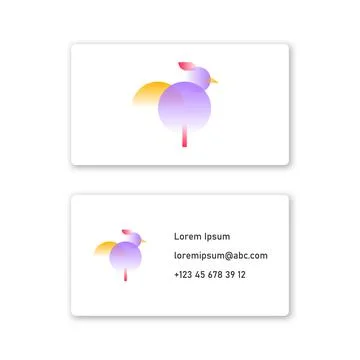 Vector cock in gradient style . Editable illustration Stock Illustration